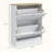 Slim Shoe Cabinet for Entryway with 2 Flip Drawers and Adjustable Shelves