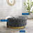 Ensconce Tufted Performance Velvet Round Ottoman-2025321122