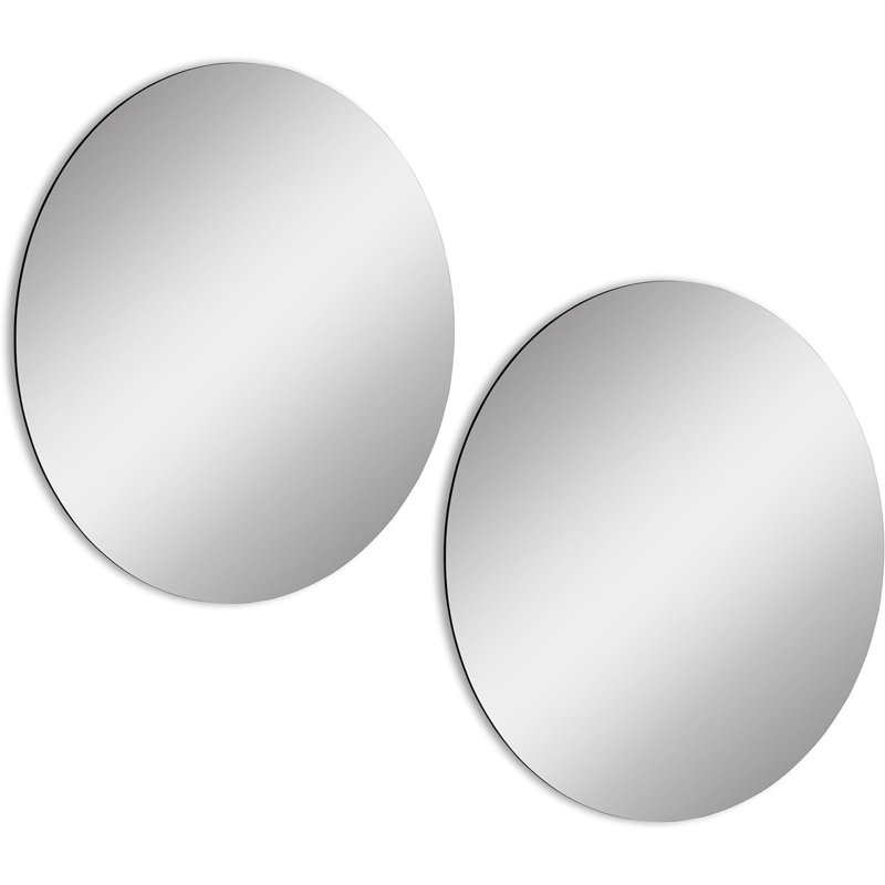 Ensemble de 2 miroirs ronds en plexiglas