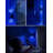 Cylinder Wall Light Black Plug-In Night Light With Light Sensor, Blue Light, Sliding Dimmer