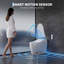 Toilette intelligente en céramique blanche avec siège intégré chauffant et bidet