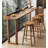 Solid Wood Bar Table with Raised Edge-163624801