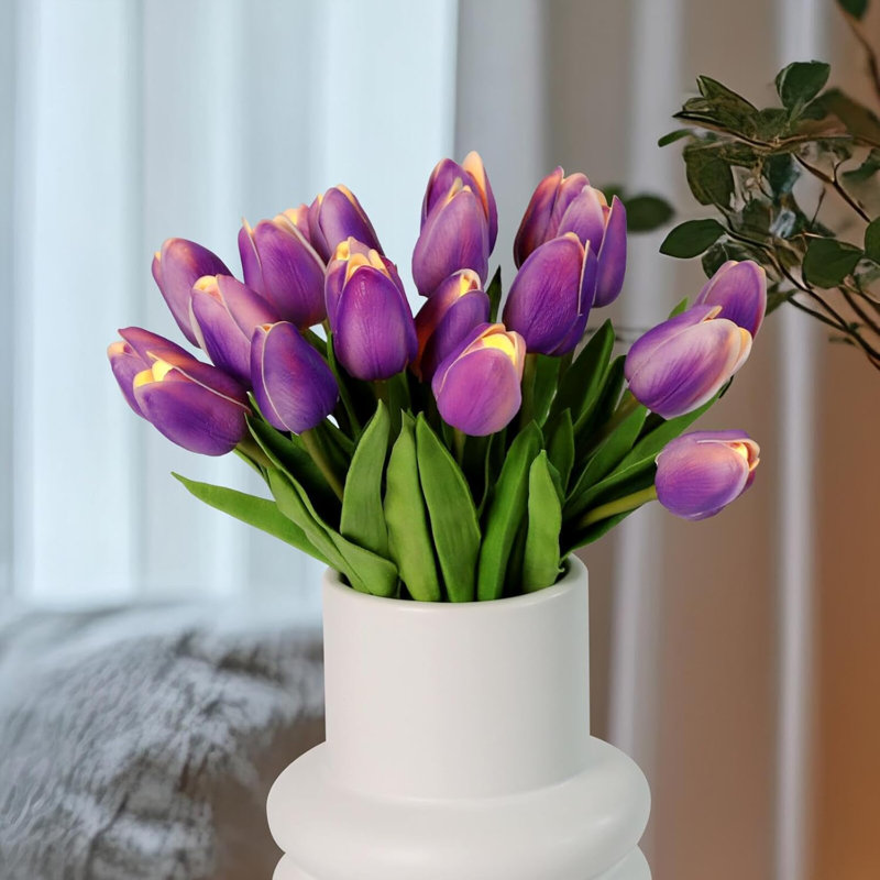 20 pièces Bouquet de tulipes Veilleuse artificielle à DEL