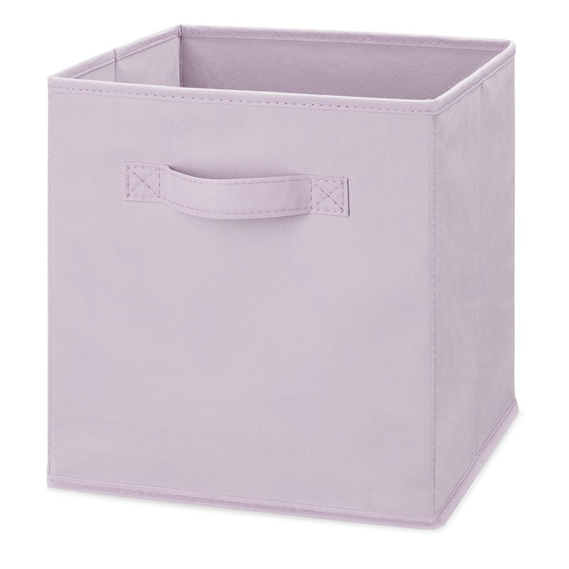 Cube escamotable H 11 po x l 10,5 po x P 10,5 po, Mauve pastel
