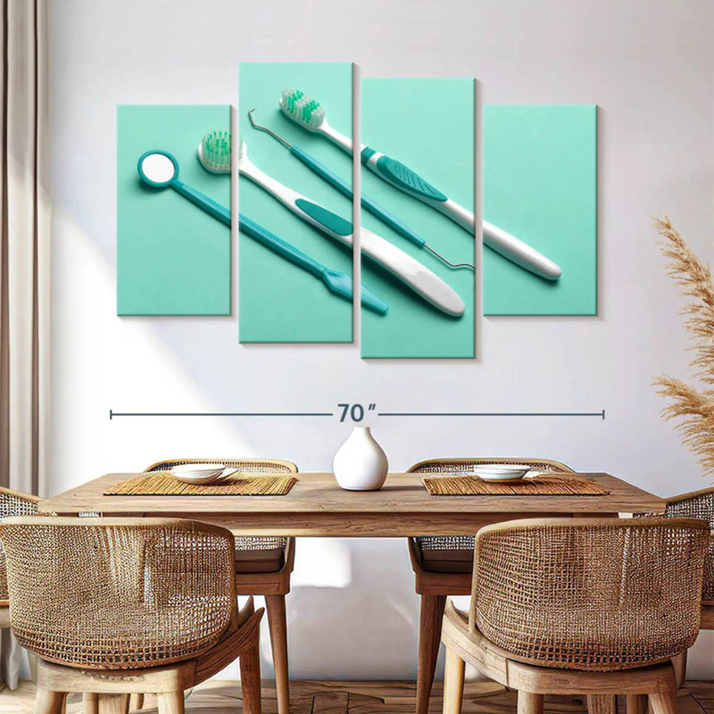 Outils hygiéniques dentaires Alcaraz Green, H 42 po x l 68 po