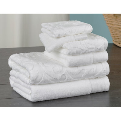 Ensemble de serviettes 6 pièces 100% coton