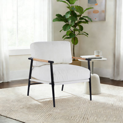 Modern Accent Chair reception chairs waiting room chairs guest chair with Metal Frame Lounge Chair for Living Room or Bedroom