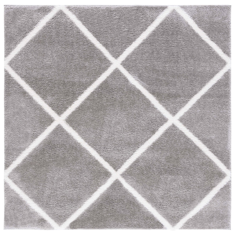 Tahoe Shag Performance Geometric Rug, Square 6'7"