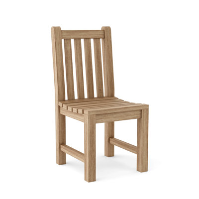 Buntingford Teak Patio Dining Chair by Arlmont & Co.