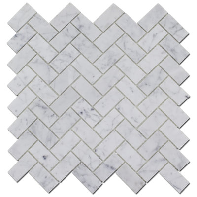 1 x 2 carreaux de Carrare polis