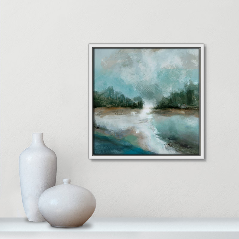 Impression printanière par Susan Jill, H 13,5 po x l 13,5 po, Blanc