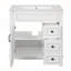 Meuble-lavabo de 30 pouces avec lavabo en céramique, 2 tiroirs et tablette réglable pour espaces compacts-320092312