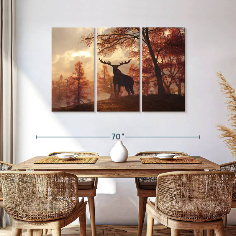 Brampt Autumn Moose, 36" H x 57" W
