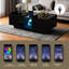 Pedestal Coffee Table with Storage-1237015348