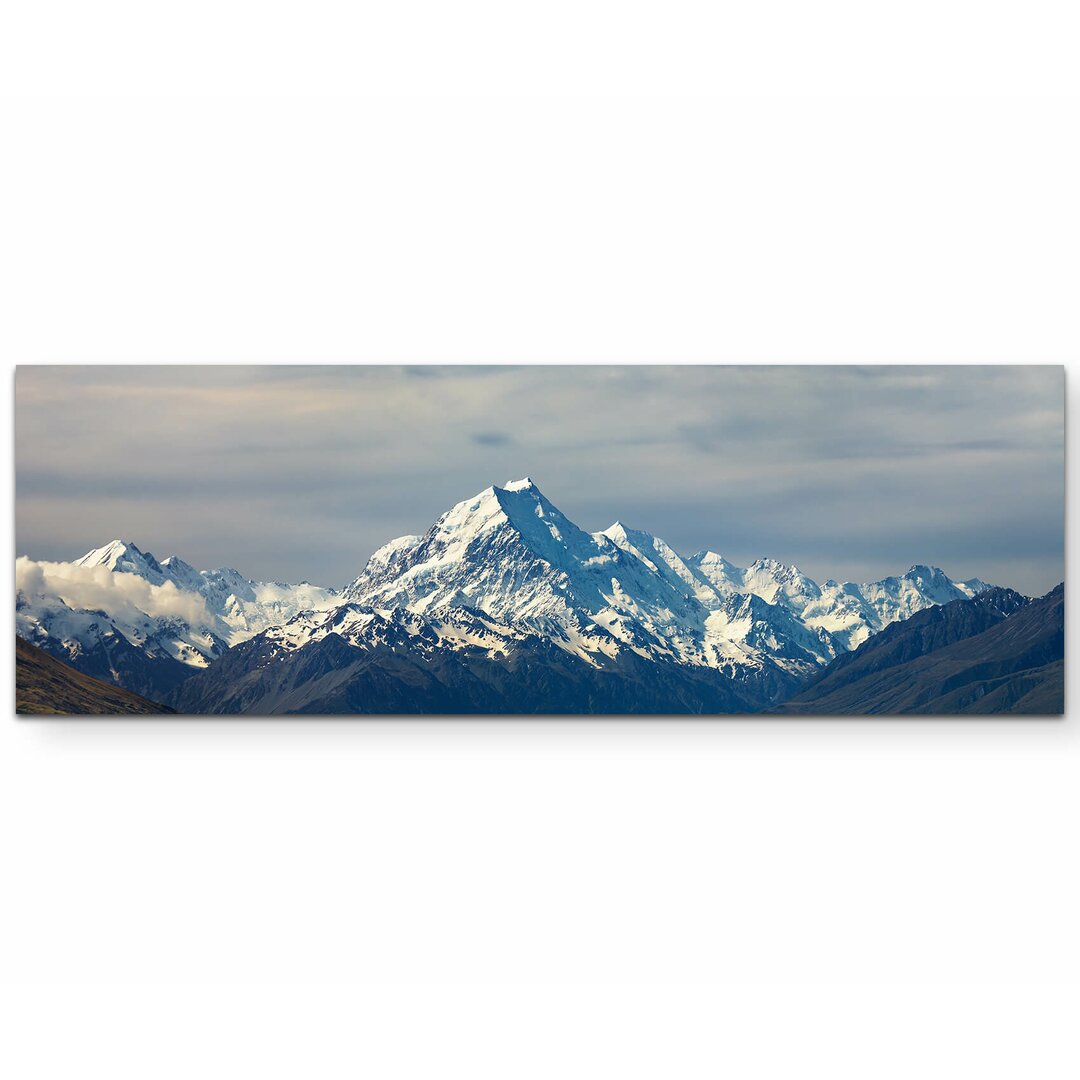 Leinwandbild Pukaki Lake mit Mount Cook im Hintergrund – Neuseeland