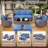 Bentzy Outdoor Patio Ottomans with Cushions-143566877