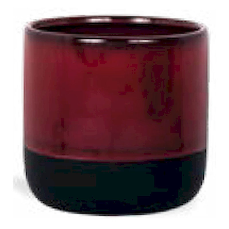 Pot de fleurs en céramique Dahms, H 5,5 po x l 6,5 po x p 6,5 po, Rouge