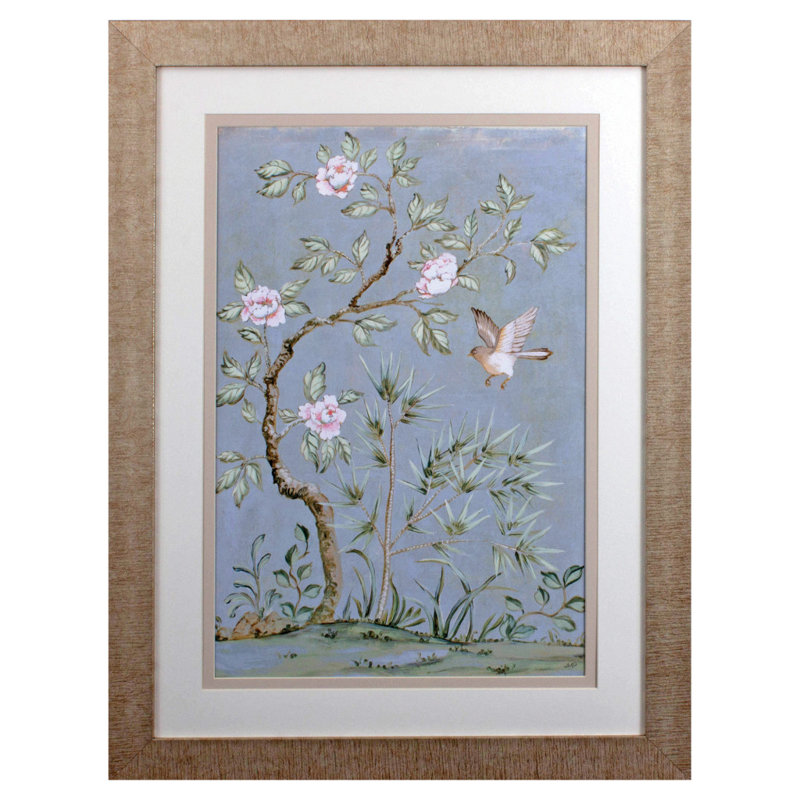 «Spring Mural II», art mural encadré brun