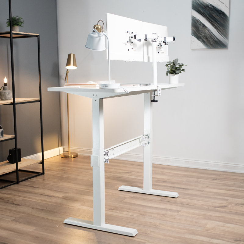 Stabilisateur de bureau à pince, White