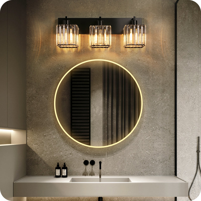 Éclairage pour salle de bain 3 lumières à intensité variable , Trois lumières