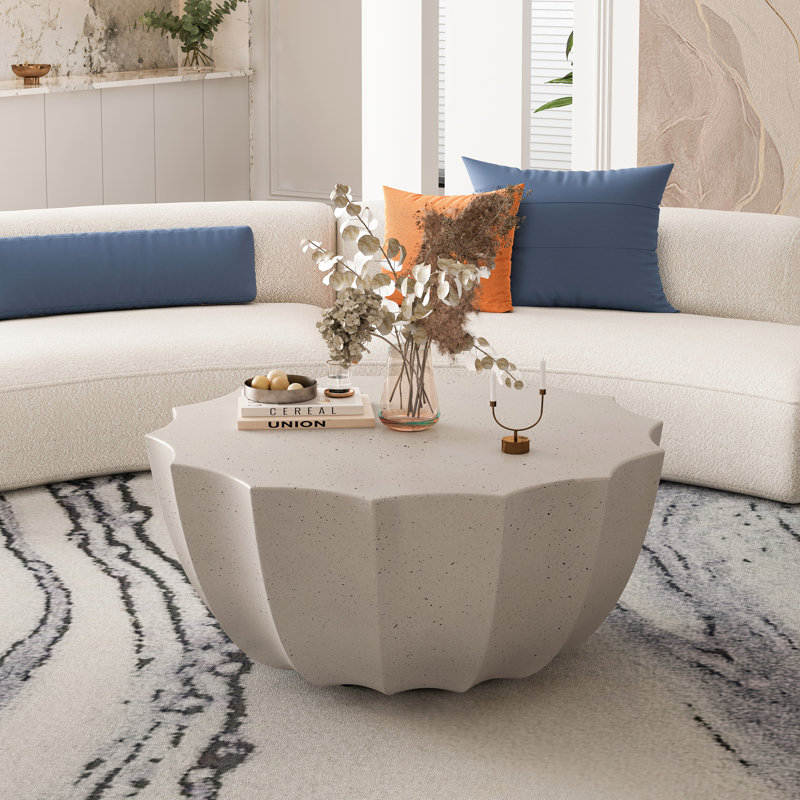 Table basse imperméable 35,43 po, Blanc