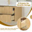Meuble-lavabo flottant avec lavabo double 84 po Benford-2067356030