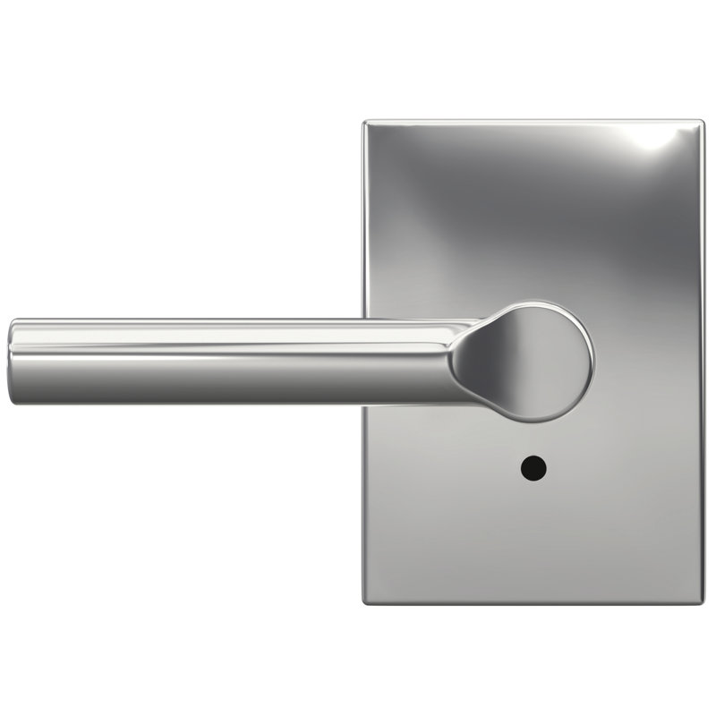 Custom Broadway Hall-Closet and Bed-Bath Lever with Century Trim, Bright Chrome