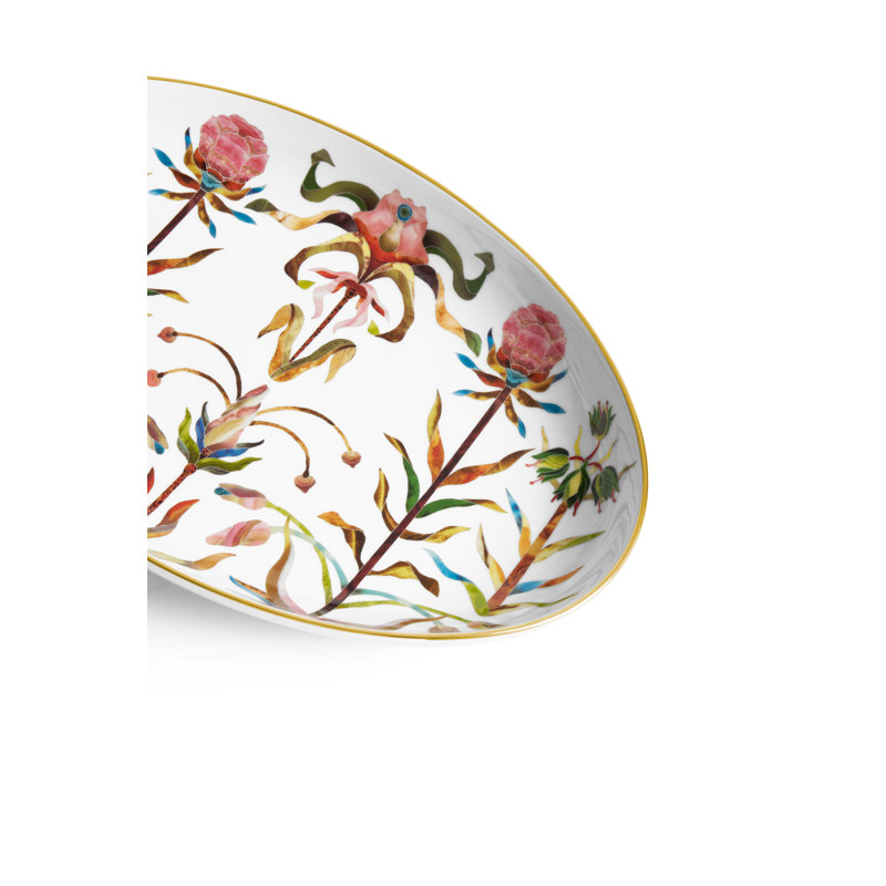 Grand Tour Oval Platter, 8.25" W X 12.5" L