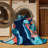 Machine Washable Orkan Great Barrier Reef Contemporary Arc Rug in Blue – Navy Binding-2049054274