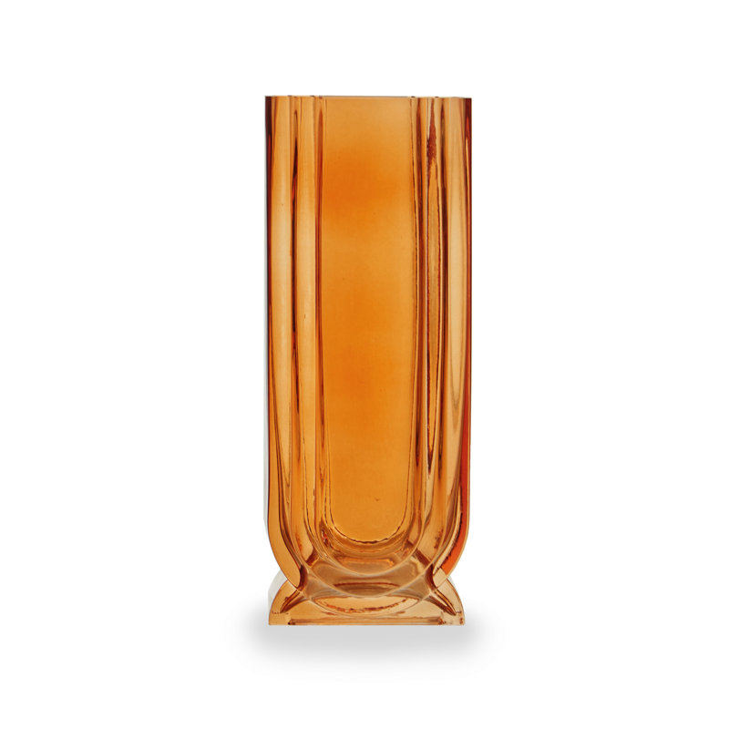 Herriman Glass Table Vase, Orange