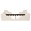 Cloud-Shaped Bouclé Bed with Padded Side Rails & Charging Ports for Kids