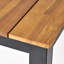 Table basse d'extérieur en bois et en fer