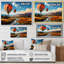 Orange Hot Air Ballon Bold Landscape I - Hot Air Balloon Canvas Prints-52774889-52774898