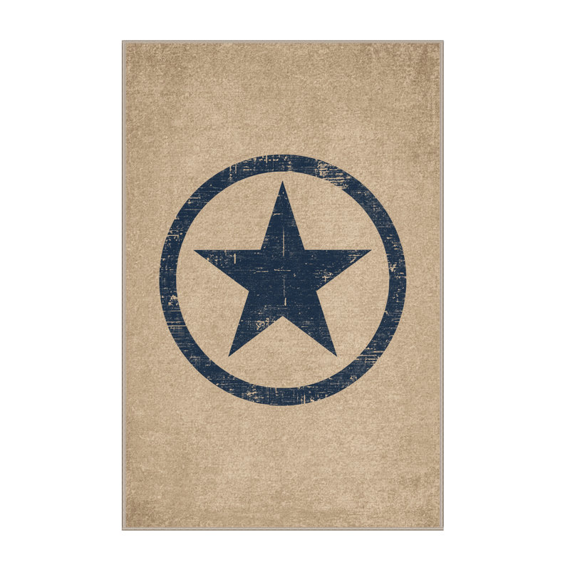 Soft Plush Fehrenbach July 4Th Modern & Contemporary Abstract Area Rug in Brown – Beige Binding, 8x12