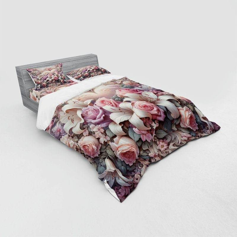 Polyester Not Solid Colour Duvet Cover, King Duvet Cover + 3 Additional Pieces