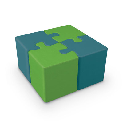 4 Puzzle Piece Set Ottoman Lagoon Imperial