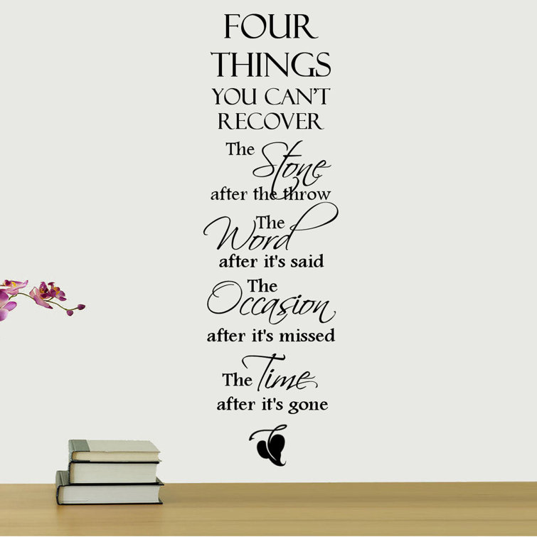 Text & Numbers Wall Decal