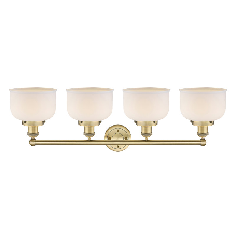 Annagene 4 - Light Dimmable Vanity Light, Matte White, Brushed Brass