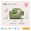 Fauteuil club pour enfant avec coussin décoratif Keet Premium-763440807