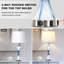Lampes de table 28 po en verre côtier USB avec veilleuse, ampoules incluses-124582018