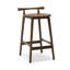 Madeira Upholstered Stool with Solid Wood Frame-1875086760