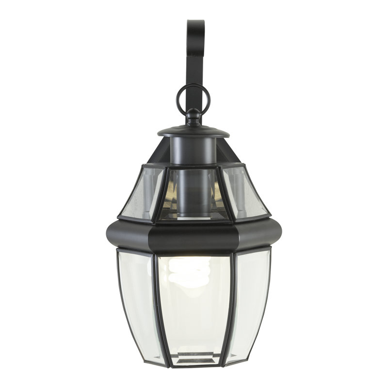 Lancaster One Light Outdoor Wall Lantern from Generation Lighting , Black