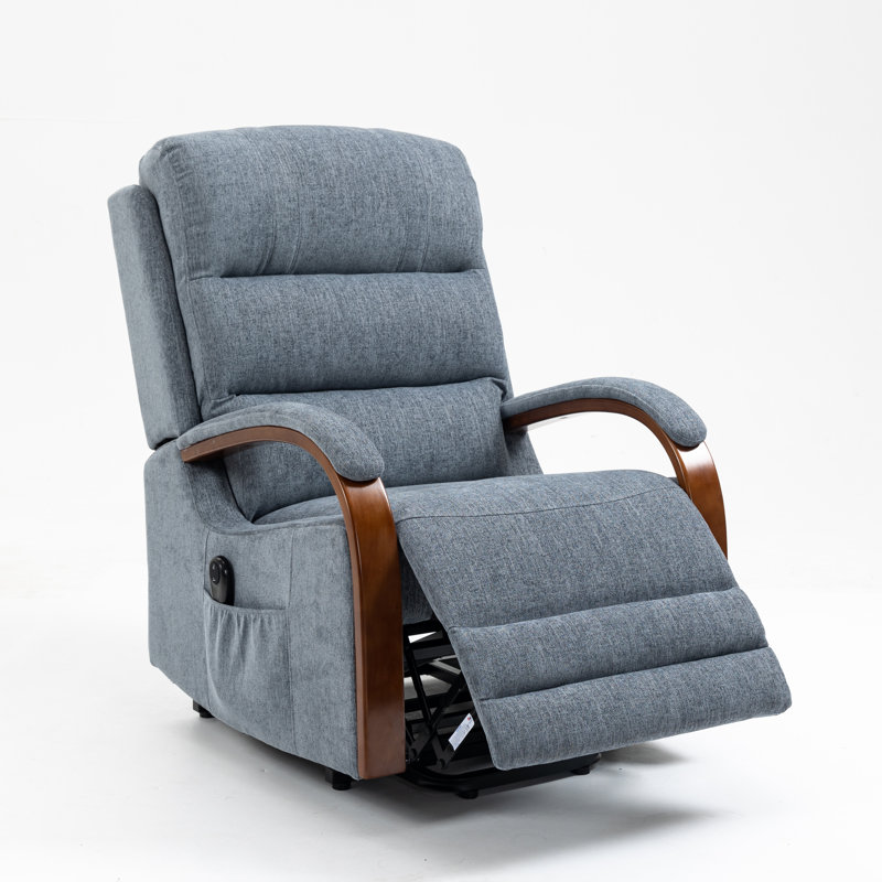Westin 77cm Wide Ergonomic Recliner, Denim Blue