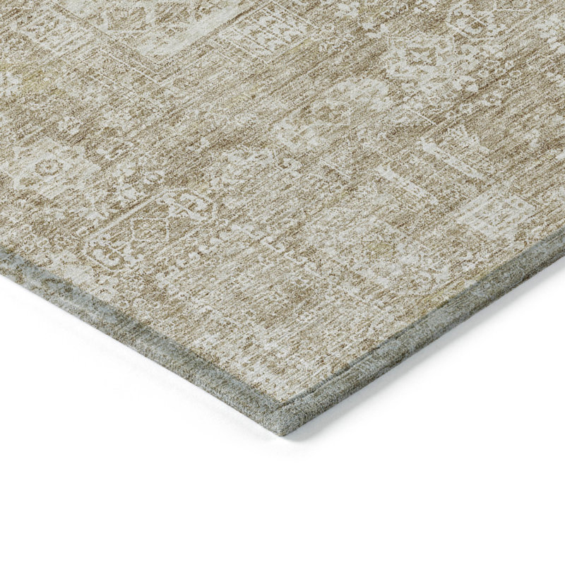 Ivalina Floral Indoor / Outdoor Rug, Round 8'