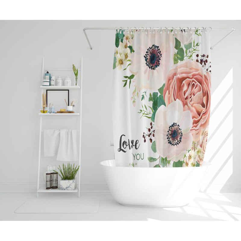Dimitrios Polyester Shower Curtain, 168cm H x 168cm W