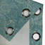 Rideau de fenêtre décoratif à 2 panneaux Latitude Run®, 50 po x 63 po, bleu sarcelle et ivoire-106351470