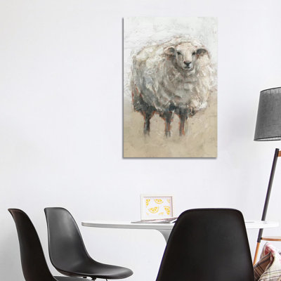 " Fluffy Sheep II " Acrylic Painting