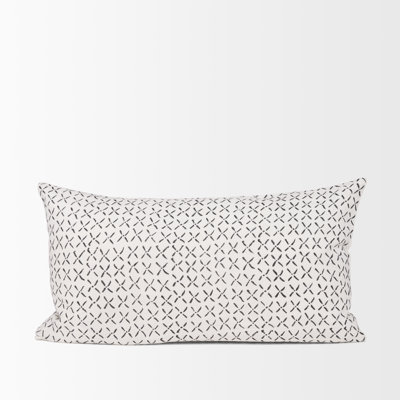 Housse de coussin rectangulaire en lin 