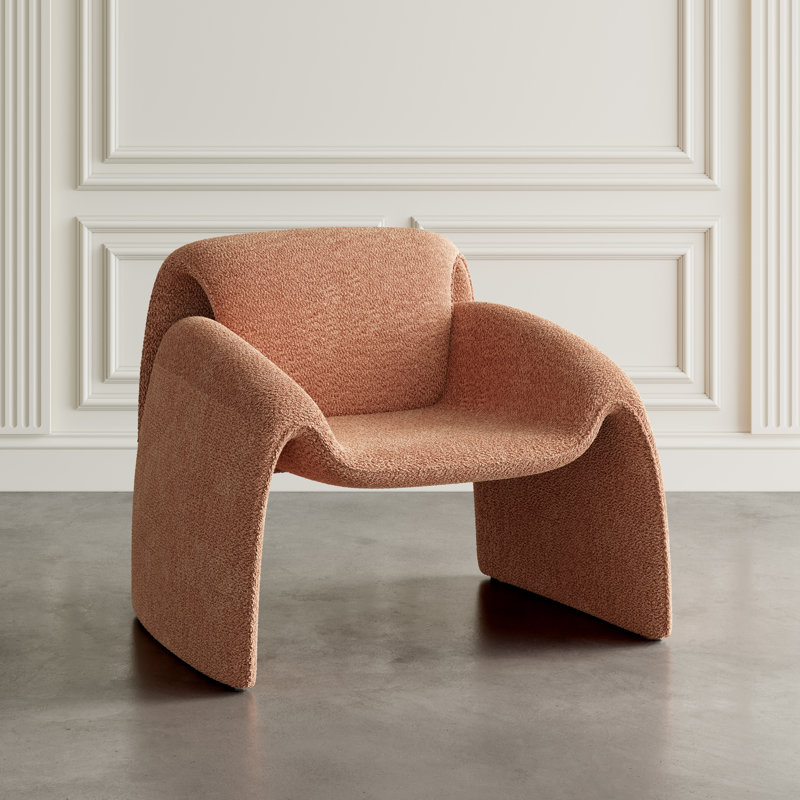 Cervando Upholstered Armchair, Red Polyester
