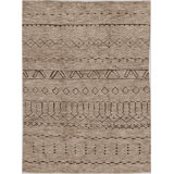 Wool Southwestern Area Rug in Brown